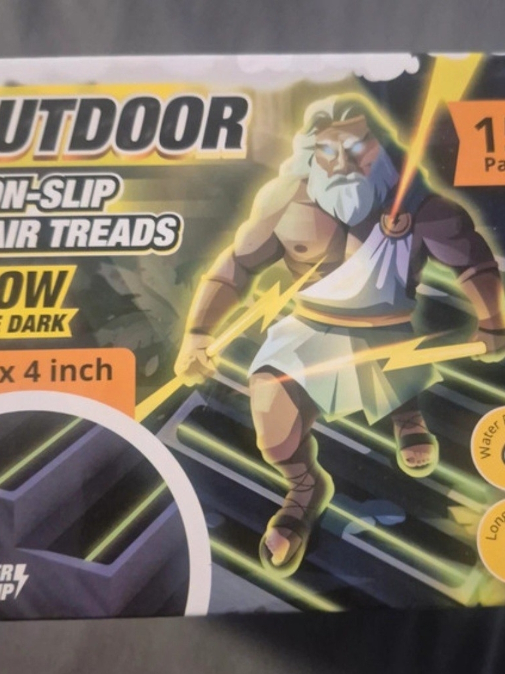 Outdoor Non-Slip Stair Treads - Green Glow